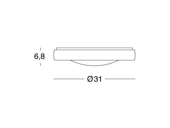 Plafoniera Tonda 18W Led 4000K linea loft bianco
