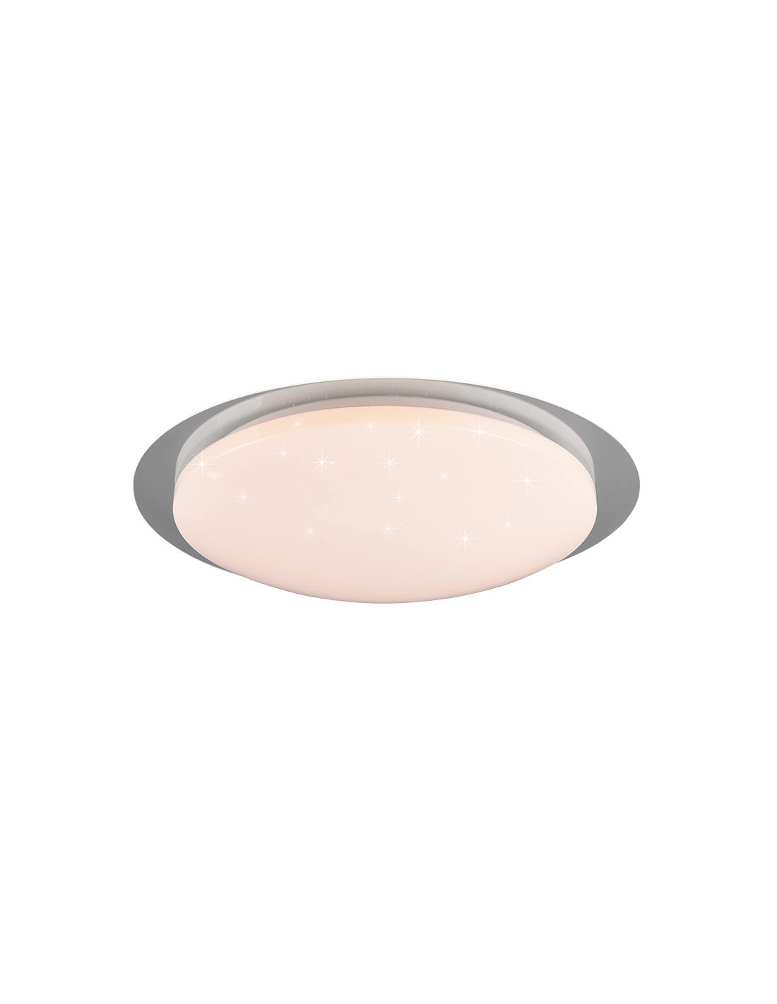 Plafoniera Moderna Led RGB Dimmerabile Bilbo Ø48 cm Bianco Trio Lighting