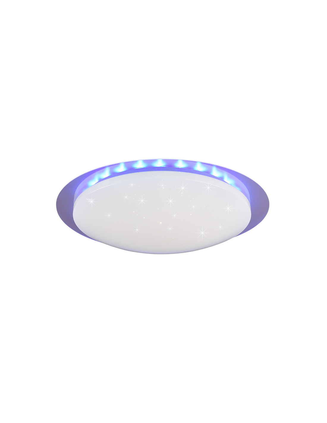 Plafoniera Moderna Led RGB Dimmerabile Bilbo Ø48 cm Bianco Trio Lighting