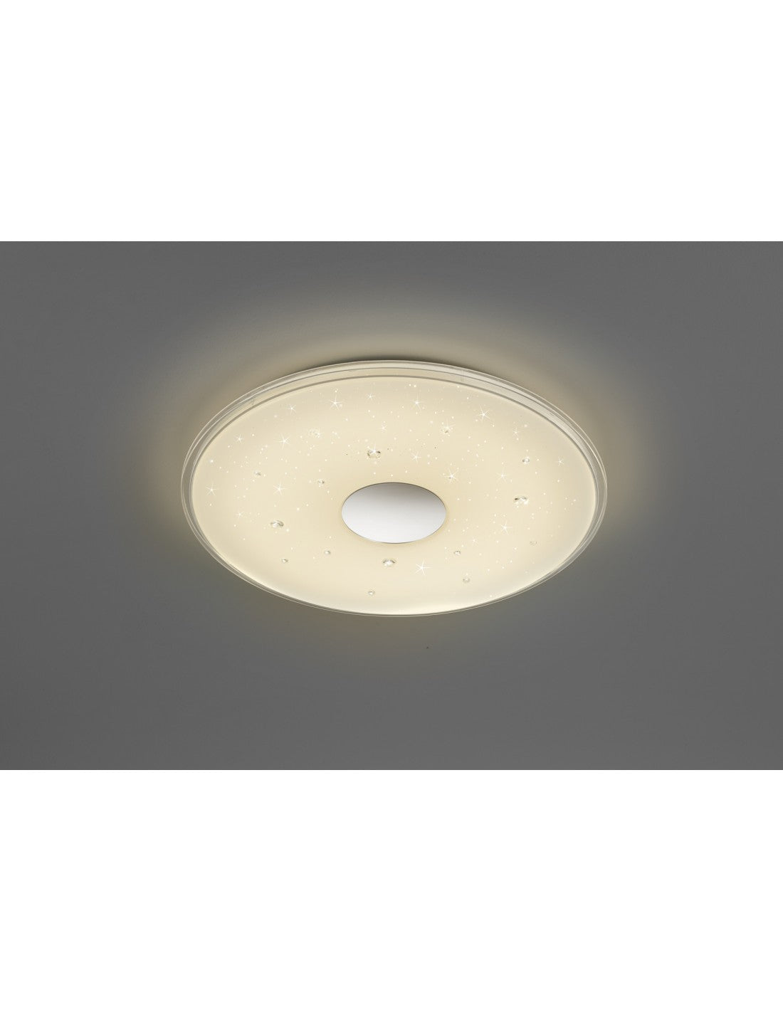 Plafoniera Moderna Led Dimmerabile Seiko Ø42 cm Bianco Trio Lighting