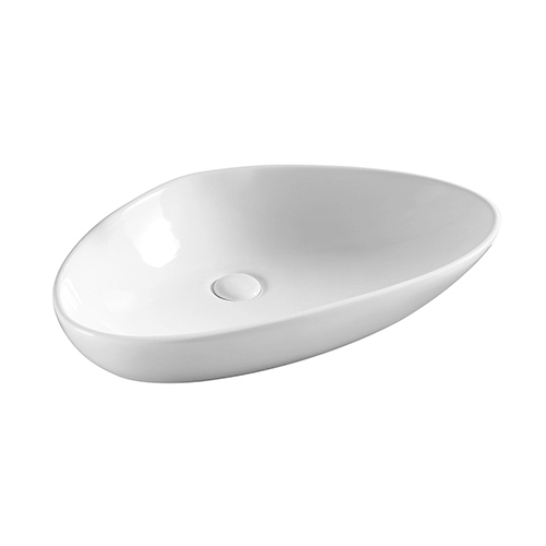 Lavabo da appoggio 58x38.5 cm, colore bianco