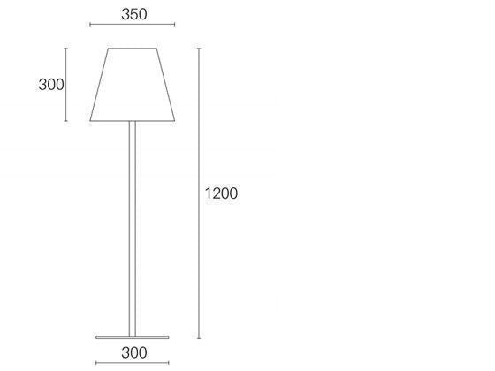 Piantana Piccola E27 linea lounge alluminio