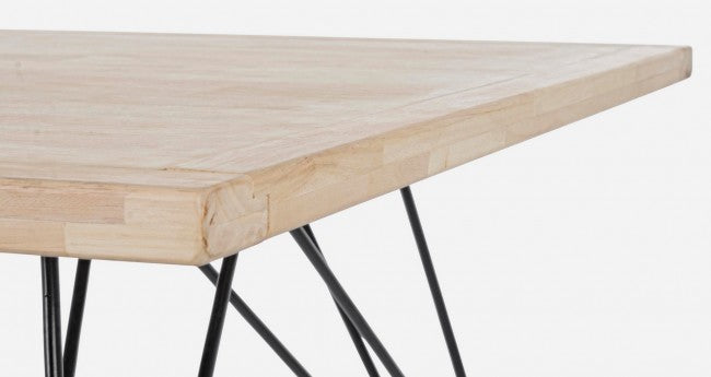 Tavolo design industrial in legno DISTRICT 200x90x h76 cm