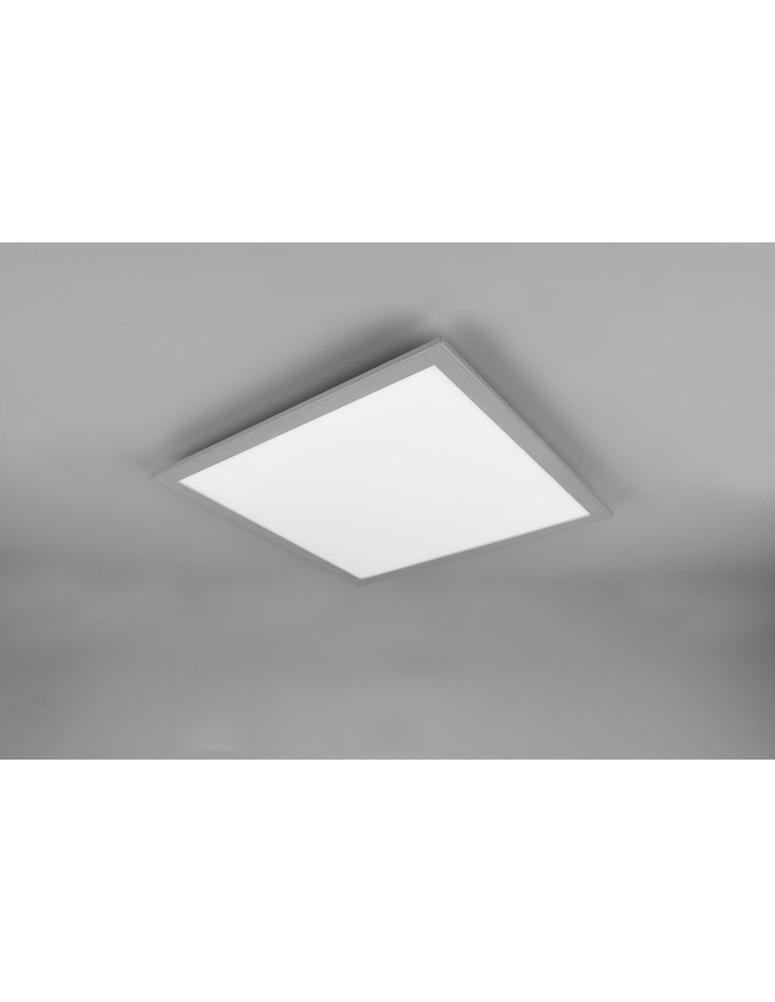 Plafoniera Quadrata Gamma Alluminio Led Multifunzione 45x45 cm Trio Lighting