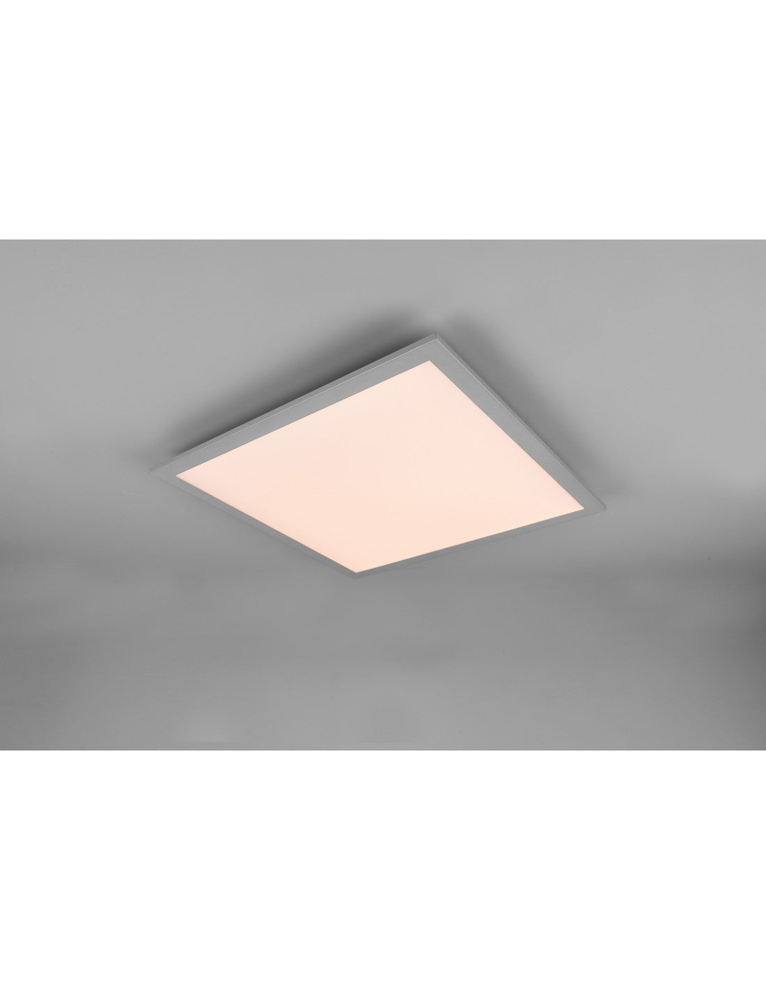 Plafoniera Quadrata Gamma Alluminio Led Multifunzione 45x45 cm Trio Lighting