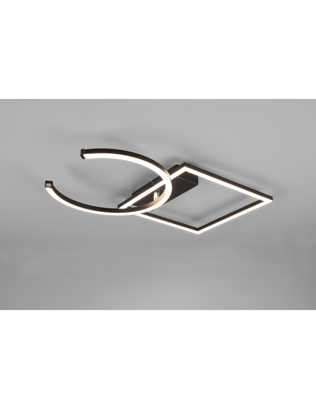 Plafoniera Pivot Led 23,5w Nero L42 cm Dimmerabile Trio Lighting