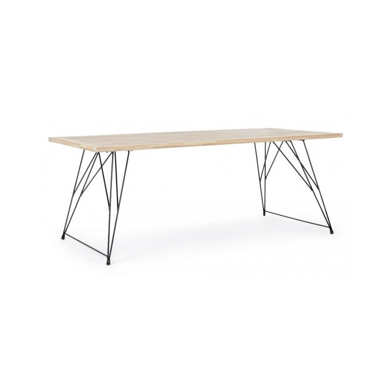 Tavolo design industrial in legno DISTRICT 200x90x h76 cm