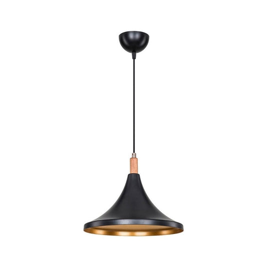 Lampada a sospensione Kano nero oro ASZ1564 EFFEZ