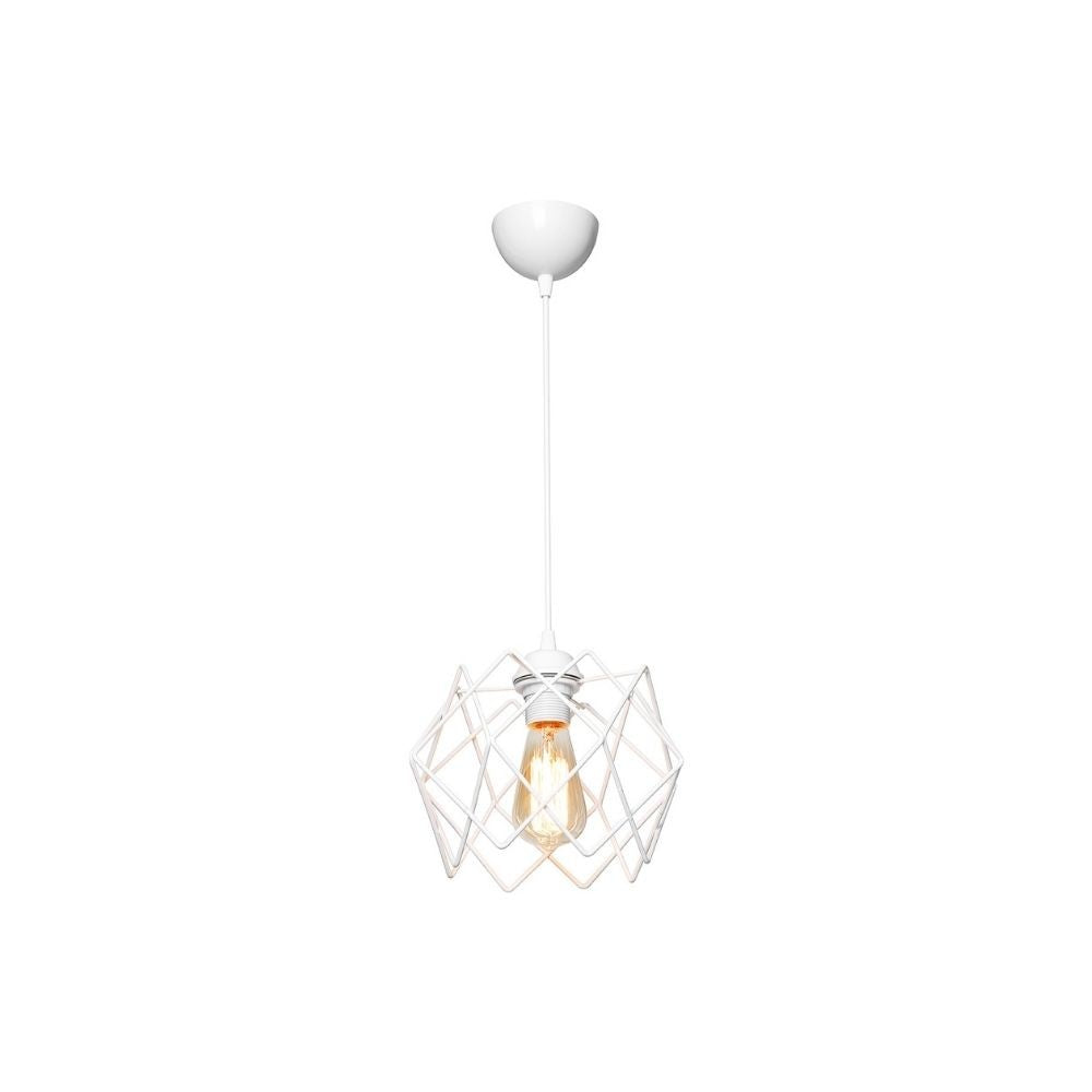 Lampada a sospensione Koza MDL4327 gabbia bianco EFFEZ
