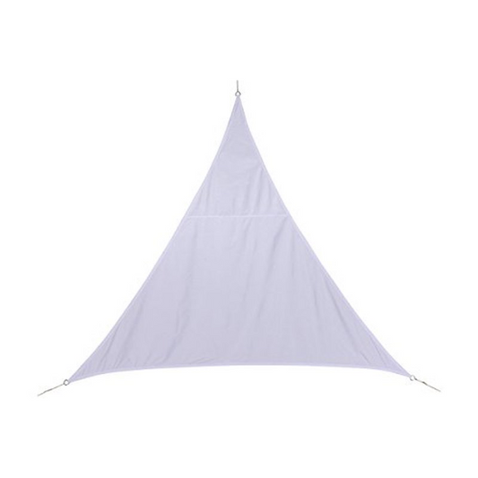 Tenda da Sole Triangolare 5x5x5 m in Tessuto Impermeabile - Colore: Grigio Tortora