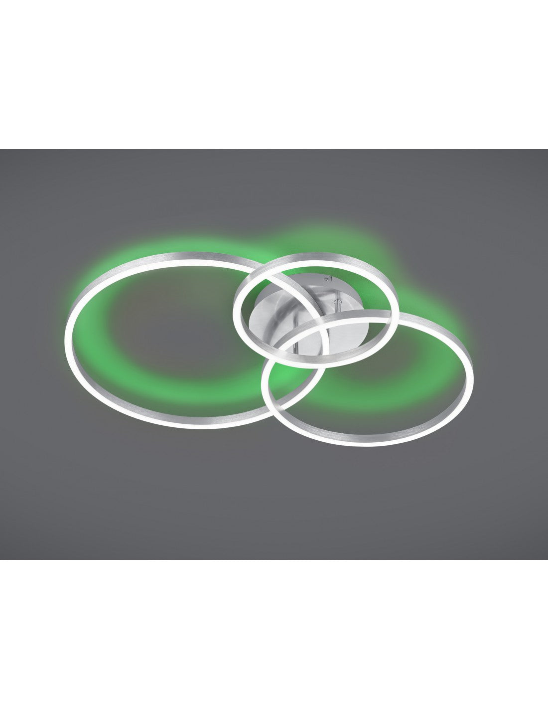 Plafoniera Moderna Winona Nichel Led Dimmer Rgbw Trio Lighting