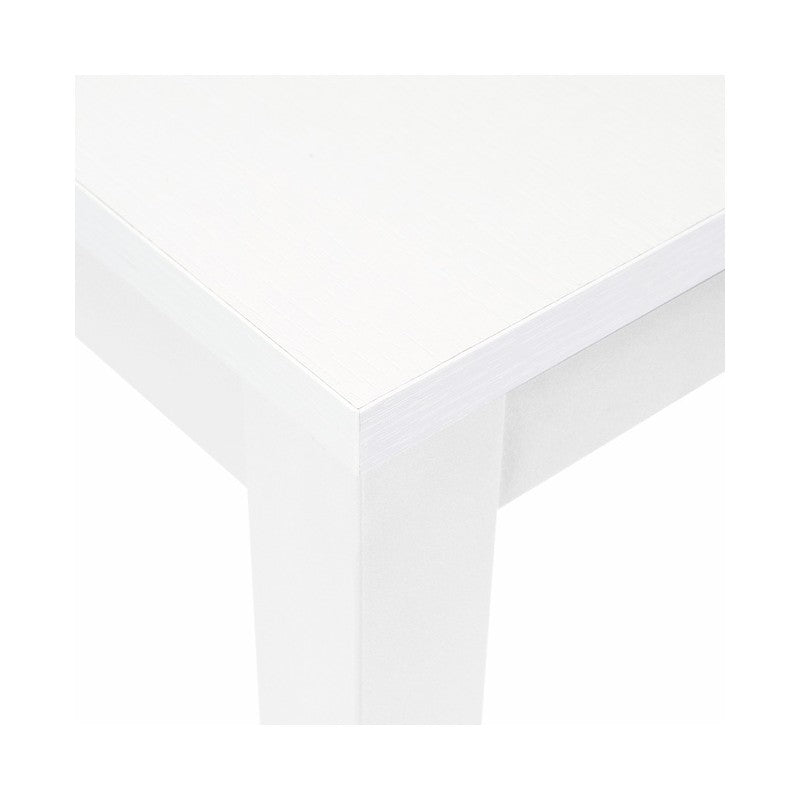 Tavolo pranzo allungabile interamente legno nobilitato cm 90x160-200 bianco