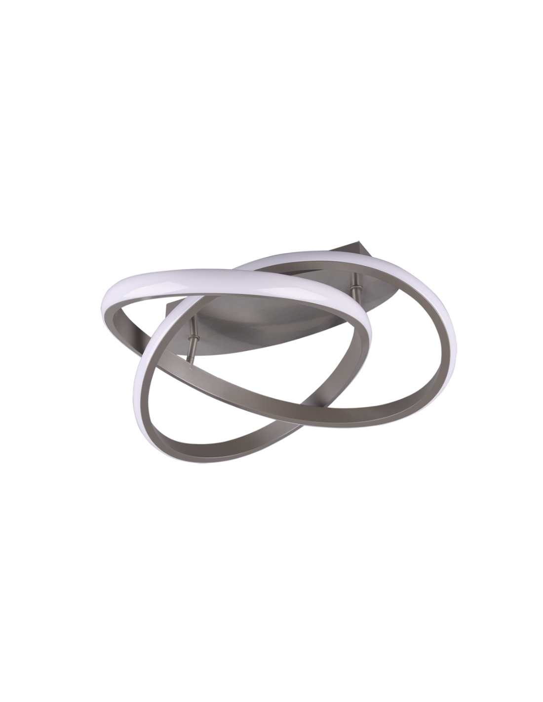 Plafoniera Course Nichel Spirale Led 18w Dimmerabile Ø45 cm Trio Lighting