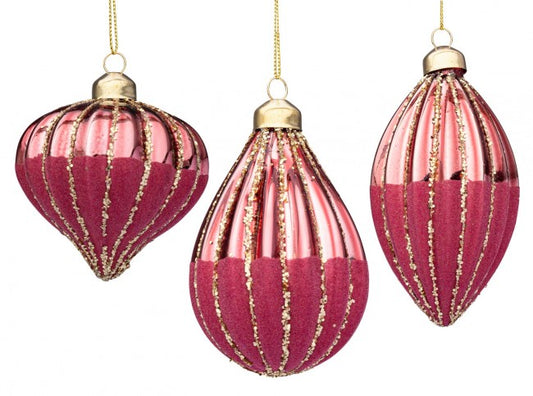 12x Pendaglio Vt Segment Rosa Ass3