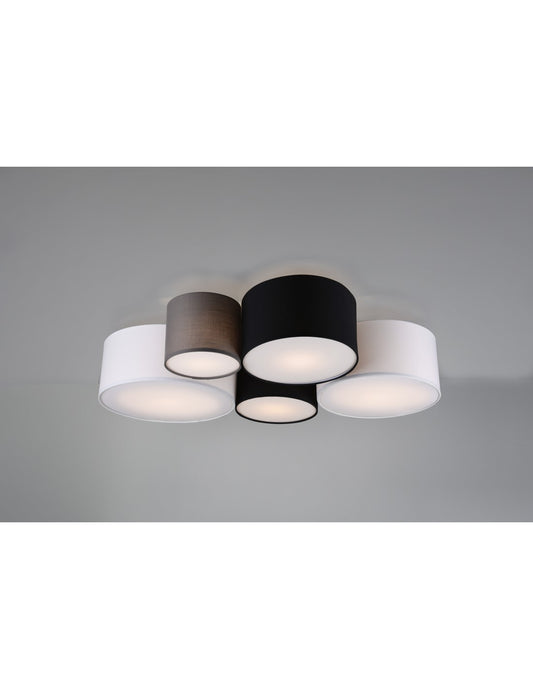 Plafoniera Hotel 5xE27 Cilindri Multicolor L90 cm Trio Lighting