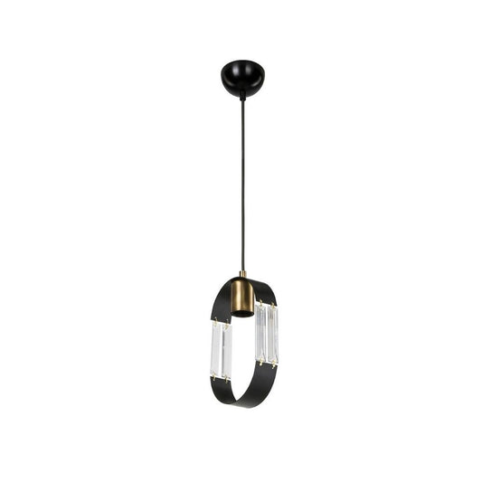 Lampada a sospensione Nova ASZ1136 pendente nero EFFEZ