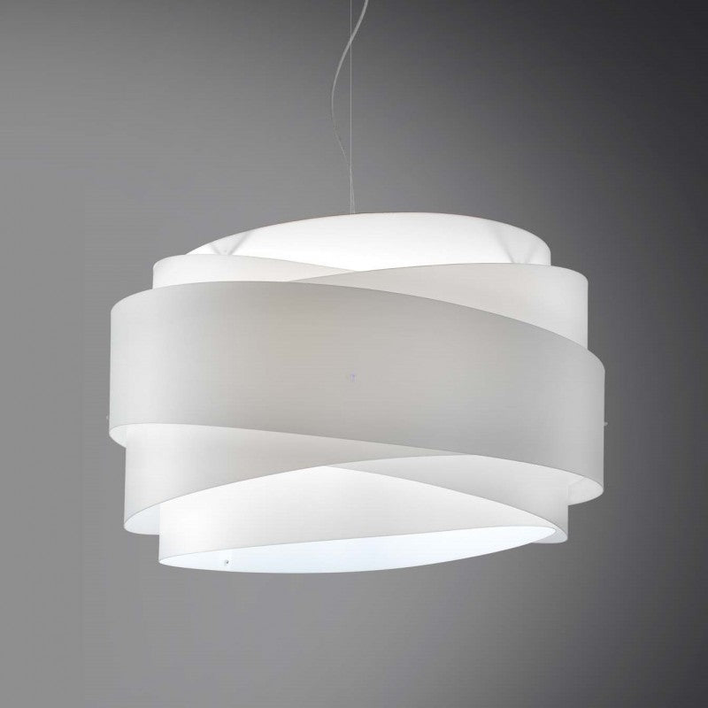 Lampadario a sospensione BEA una luce Bianco diametro 60x h38 cm