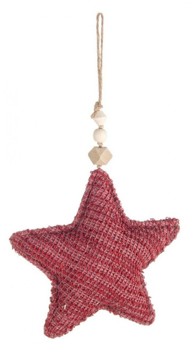 12x Pendaglio Nora Stella Rosso