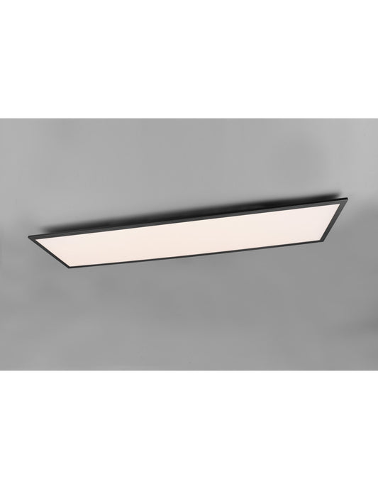 Plafoniera Led Moderna Rettangolare Gamma Nero Trio Lighting