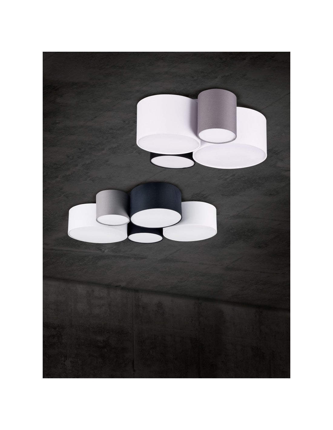Plafoniera Hotel 5xE27 Cilindri Multicolor L90 cm Trio Lighting
