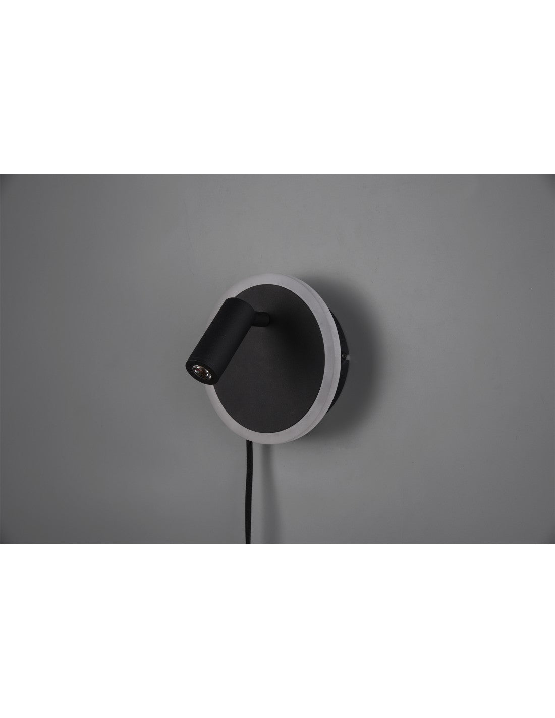 Applique Led Faretto Spot Orientabile Jordan Nero Trio Lighting