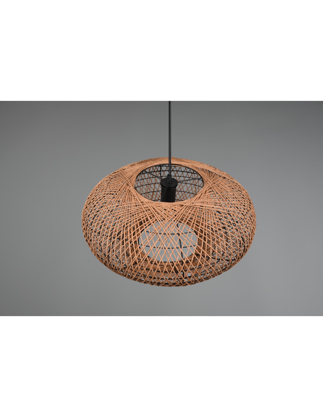 Sospensione Casa Vacanza Paralume Fibre Naturali Hedda Trio Lighting