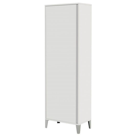 Armadietto Portascopa Laccato Bianco 60x35x h170cm