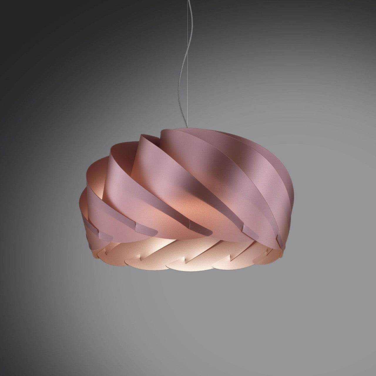Sospensione Pink Metal in Metallo Cromato Cm. 26 x 15h