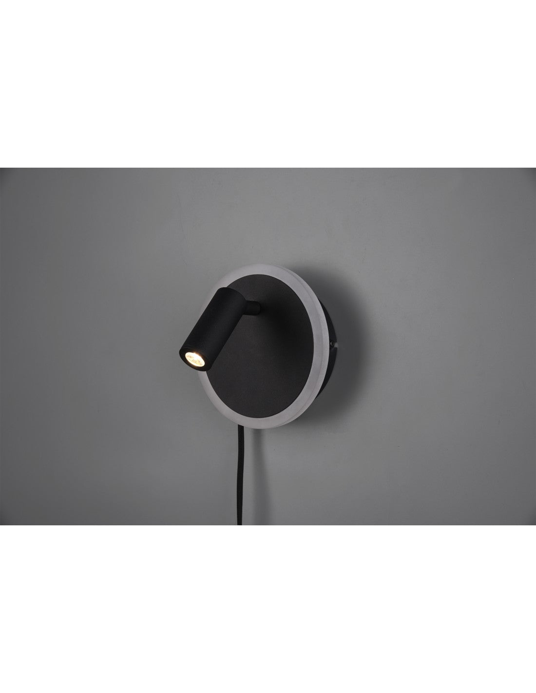 Applique Led Faretto Spot Orientabile Jordan Nero Trio Lighting