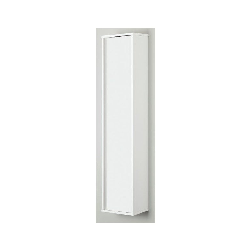 Pensile da Bagno  anta Bianco-Bianco Laccato 30x24x150 cm