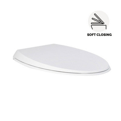 Sedile WC Cloud con chiusura soft - Bianco opaco