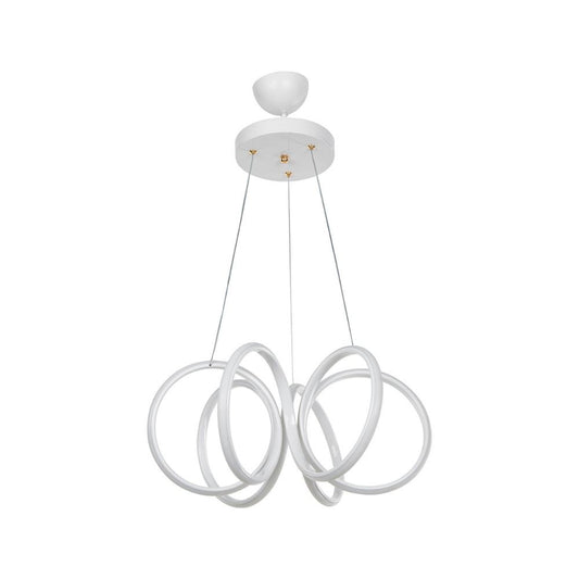 Lampada a sospensione LED Ilya forma spirale bianca MDL4439 EFFEZ