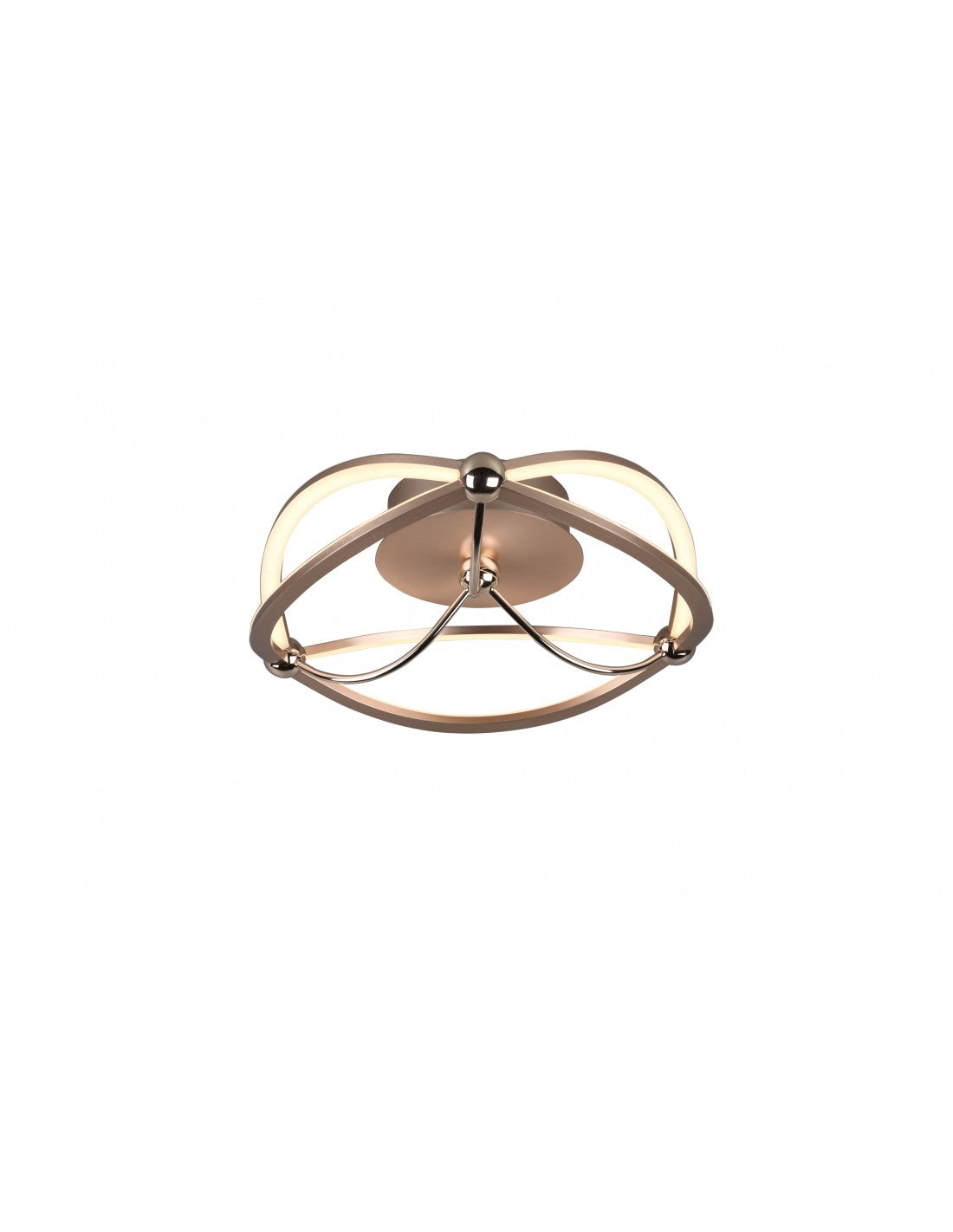 Plafoniera Soffitto Led Charivari Fiocco Ottone Ø41 cm Trio Lighting