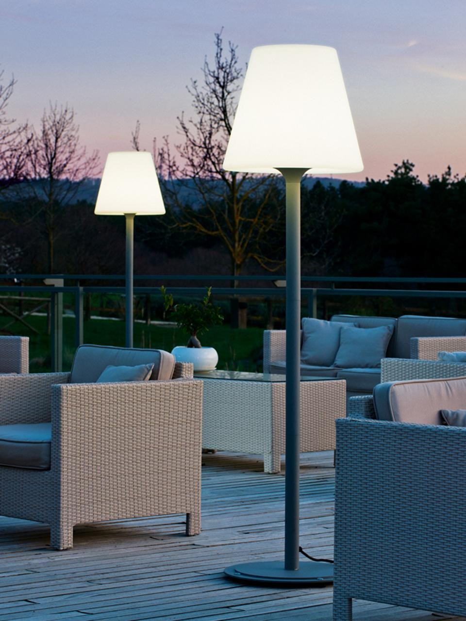 Vaso Quadrato E27  linea lounge  bianco