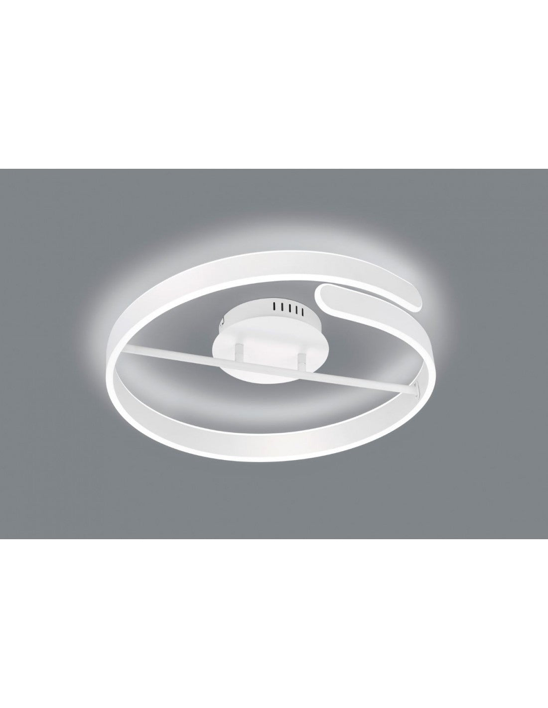 Lampada Soffitto Design Cerchio Led Dimmer 4000k Parma Bianco Trio Lighting